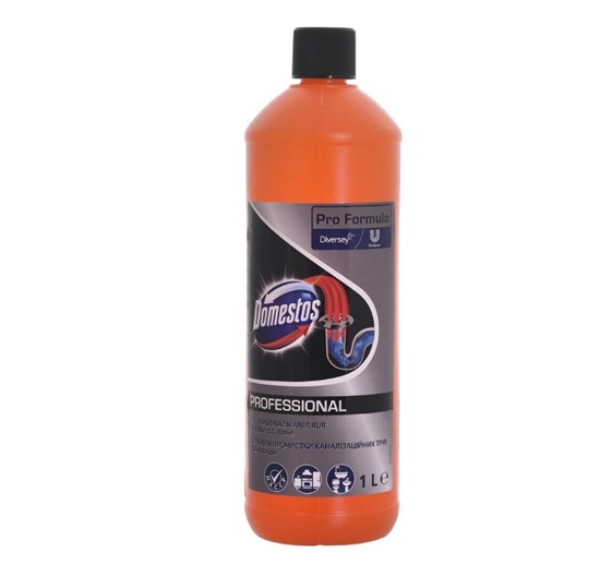 Picture of Kanalizācijas cauruļu tīrīšanas līdzeklis Domestos Drain Gel 1L (6 gab./kastē)