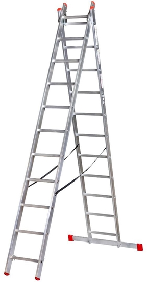 Изображение KASTOM DRABINA ALUMINIOWA  2x 10 STOPNI 150KG VHR