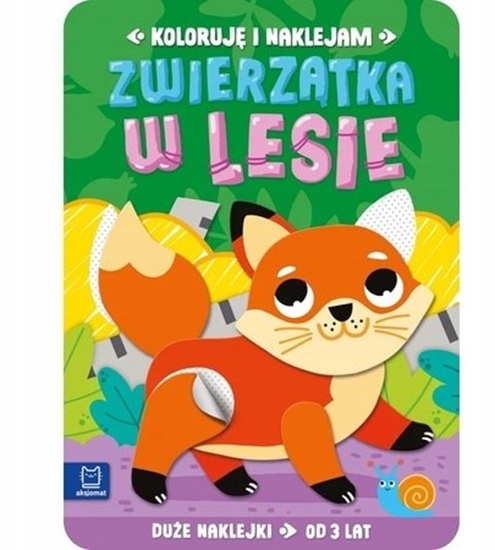 Изображение Koloruj i naklejam. Zwierztka w lesie 3 lata
