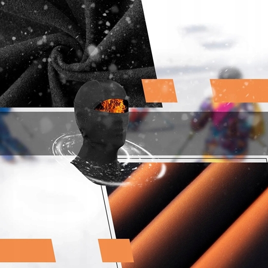 Picture of Kominiarka narciarska Qunature 13230023011 rower motocykl balaklava rozmiar L - czarna