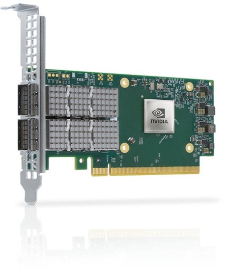 Picture of Kontroler NVIDIA NVIDIA ConnectX-6 Dx EN - Crypto deaktiviert mit Secure Boot - Netzwerkadapter - PCIe 4.0 x16 - 100 Gigabit QSFP56 x 2