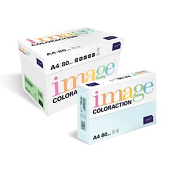 Picture of Krāsains papīrs A4, 50 loksnes, 80g/m2, neona zaļa krāsa, Image Coloraction