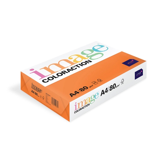 Picture of Krāsains papīrs A4, 80g/m2, 500 loksnes, Amsterdam/oranžā krāsā, Image Coloraction