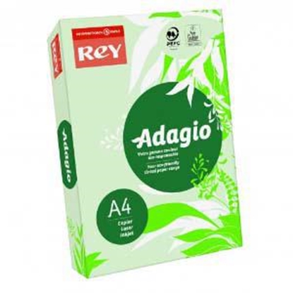 Picture of Krāsains papīrs A4, 80g/m2, 500 loksnes, gaiši zaļa krāsa, REY Adagio
