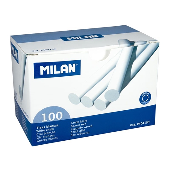 Picture of Krītiņi baltie 100 gab. MILAN