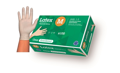 Picture of Lateksa Cimdi Gentle Touch /M izmērs/pūdereti/100 gab iepakojumā/10 iep.kastē  (5.00 gamaž