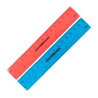 Picture of Lineāls 15 cm CoolForSchool, neona asorti