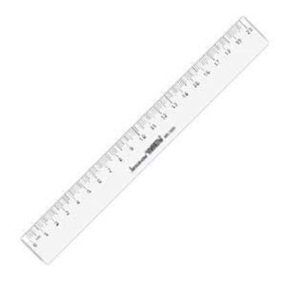 Picture of Lineāls 20cm, caurspīdīgs