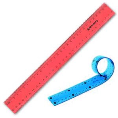 Picture of Lineāls lokāms 30cm, asorti krāsas
