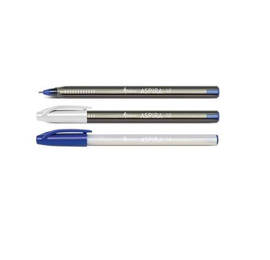 Picture of Lodīšu pildspalva ASPIRA SMOKY zila tinte 1,0 mm