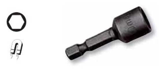 Изображение Magnētiska uzgriežņu galviņa Irimo; 1/4''; 8 mm