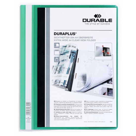 Picture of Mape ātršuvējs Duraplus DURABLE A4+ zaļa