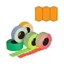Attēls no Marķēšanas lente 22 x 16mm, oranža, 1000 uzlīmes rullī