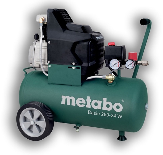 Picture of METABO KOMPRESOR BASIC 250-50 W OF + LPZ 4  230V 50L 8BAR 120L/MIN BEZOLEJOWY