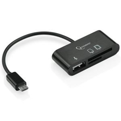 Picture of Micro USB atmiņas karšu lasītājs MicroSD/SD/USB Gembird