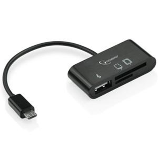 Picture of Micro USB atmiņas karšu lasītājs MicroSD/SD/USB Gembird