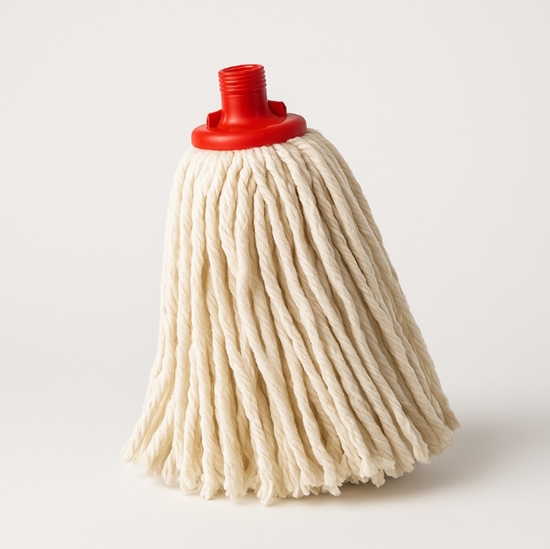 Picture of Mops bārkstains, ar vītni, 280 g, kokvilna SUPER WHITE