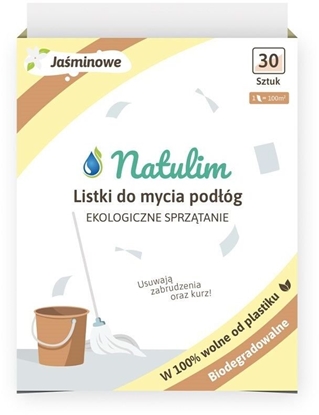 Picture of Natulim, Uniwersalny rodek do mycia podóg w listkach, 30 sztuk