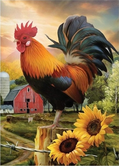 Picture of Norimpex Diamentowa mozaika - Kogut na farmie