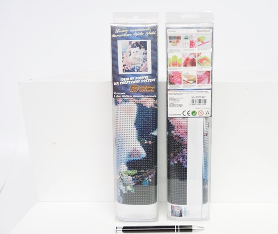 Picture of Norimpex Diamentowa mozaika Biay kotek 30x40cm 2000392