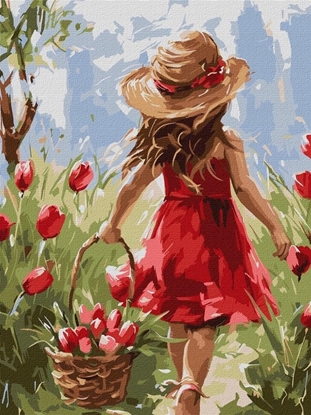 Picture of Norimpex Malowanie po numerach - Rado¶ kwiatów 30x40cm