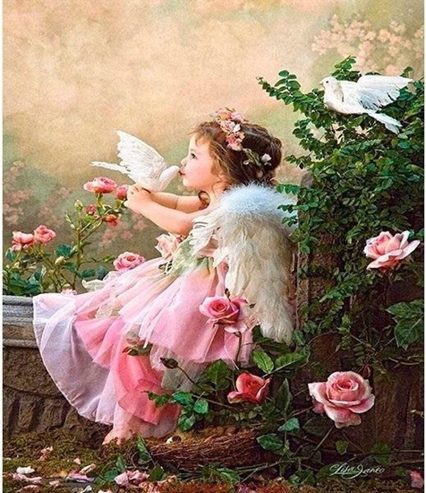 Picture of Norimpex Mozaika diamentowa 5D - Dziewczyna z gobiem 40x30cm