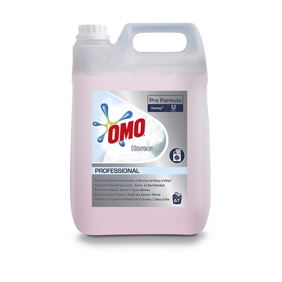 Picture of OMO PROFESSIONAL HORECA 5L - ŠĶIDRAIS VEĻAS MAZGĀŠANAS LĪDZEKLIS, PIEMĒROTS BALTĀS UN KRĀS