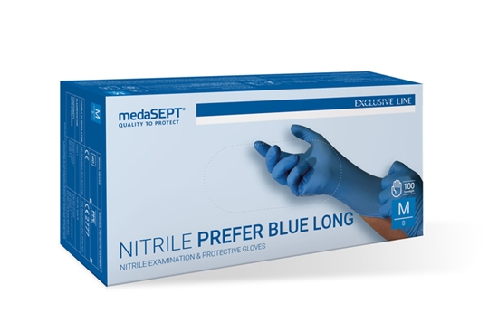 Picture of Pagarināti cimdi medaSept PREFER BLUE LONG, izm.XL, N100