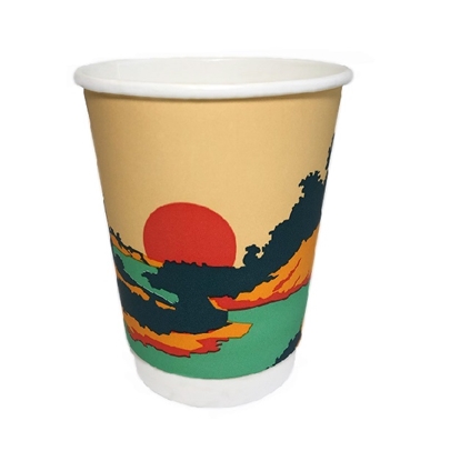 Picture of Papīra glāzes 2-sl. 360ml (12oz), "GAUJA", d.90mm, 25gab. (netto svars 0,41 kg)