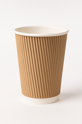 Picture of Papīra glāzes 3-sl. 240ml (8oz) kraft, d.80mm (25gab), 20iep/kastē