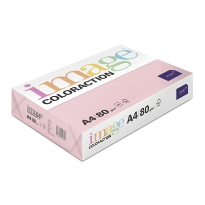 Picture of Krāsains papīrs A4, 80g/m2, 500 loksnes, Tropic/gaiši rozā krāsā, Image Coloraction