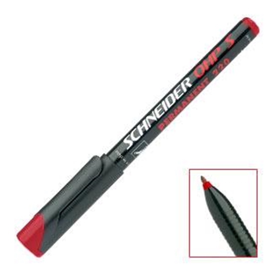 Picture of Permanentais marķieris OHP 220 sarkans 0.4mm,