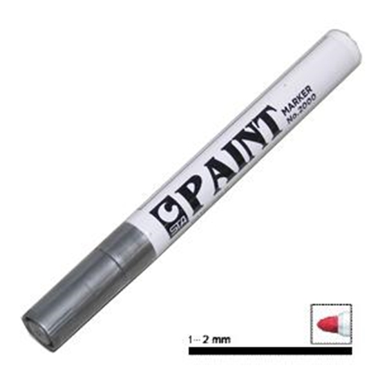 Picture of Permanentais Paint marķieris, 1-2mm, sudrabs