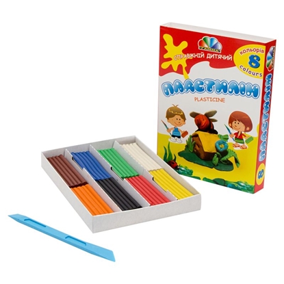 Picture of Plastilīns 8 krāsas 160 gr. ZPG