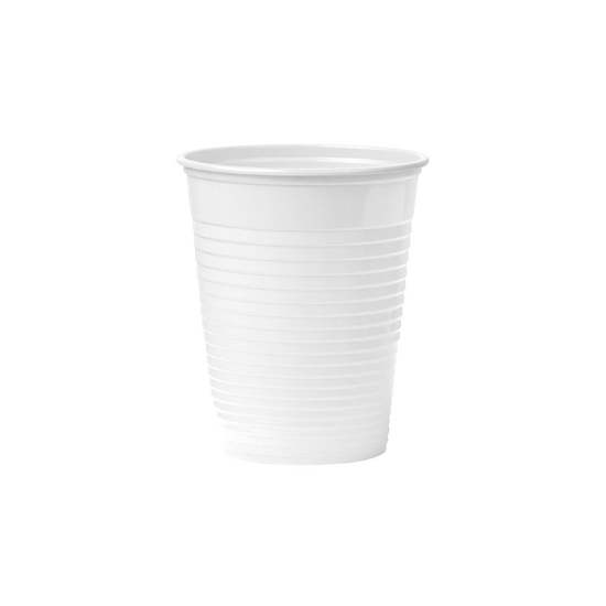 Picture of Plastmasas glāzītes, baltas, tilpums 180ml, N100