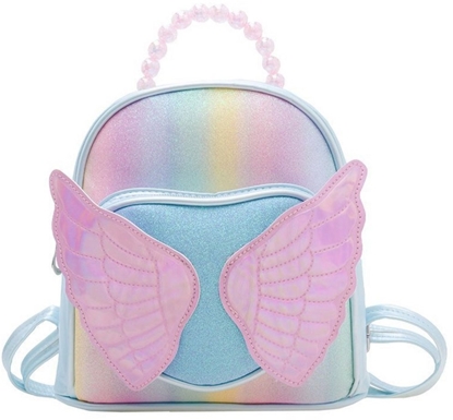 Изображение Plecak Dziecicy Byszczcy Skrzyda Pereki Niebieski 22cm