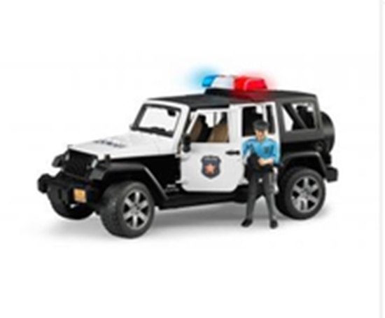Picture of Police Bruder Jeep Wrangler Unlimited Rubicon with Police Figure (02526)