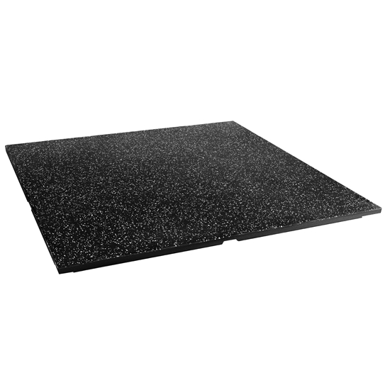Изображение POS25 gumijas grīda fitnesa aprīkojumam, melna/balta, HMS (1 gab.) 1000x1000x25mm