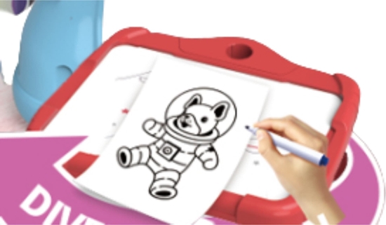 Изображение ProNice Projektor Rzutnik do Nauki Rysowania ze Slajdami Podwietlany Regulowany