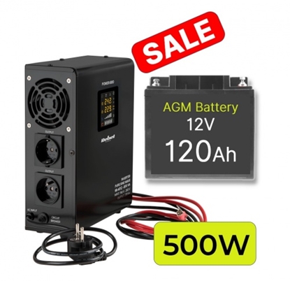 Picture of Rezerves Elektropadeves Komplekts Apkures Sistēmai 500W + 12V 120Ah akumulators