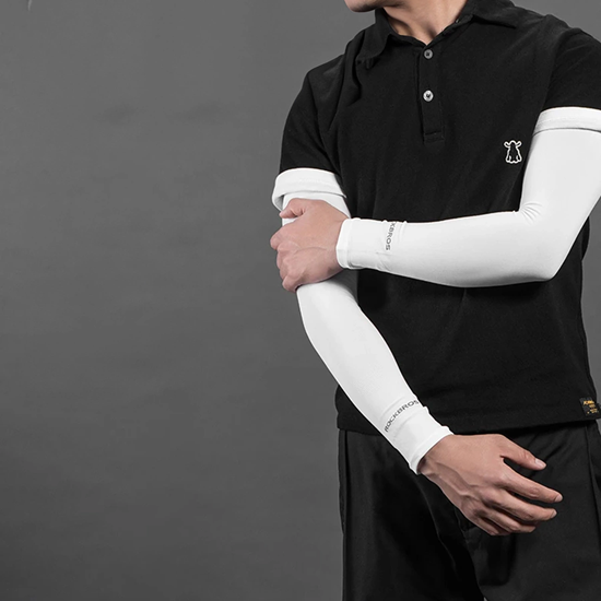 Picture of Rockbros XT9002W cycling sleeves - white (2 pcs.)