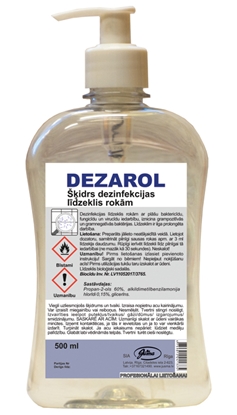 Picture of Roku dezinfekcijas līdzeklis DEZAROL EWOL 500ml