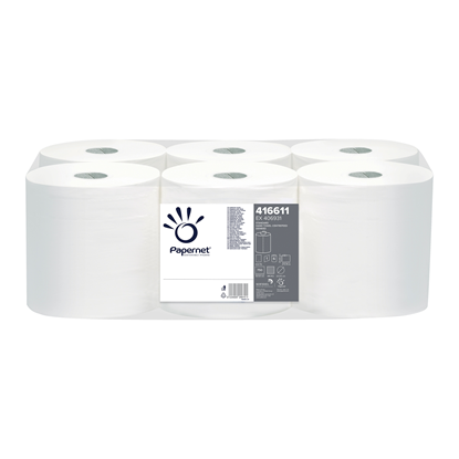 Picture of Roku dvielis STANDARD WHITE, rullis, 1-slāņa, 750 loksnes (36,5x20cm), 274m, ø 20cm,21g/m2