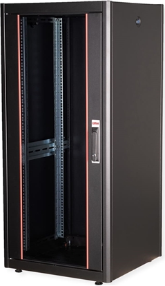 Attēls no Roline 19-inch network cabinet Basic 26 U, 600x600 WxD glass door black