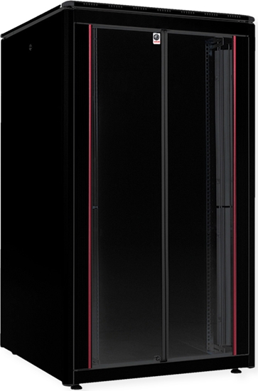 Picture of Roline 19-inch network cabinet Pro 26 U, 800x800 WxD Glass door black