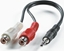 Picture of Roline 3.5mm/2x RCA (F) Cable, 0.2 m
