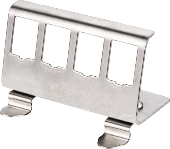 Picture of Roline DIN Rail Adapter, empty, for 4x Keystones