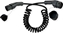 Picture of Roline EV Charging Cable Assembly Type2, 1-Phase, 250VAC (1P+N+E), 32 A, 7.4 kW, spiral, 3 m