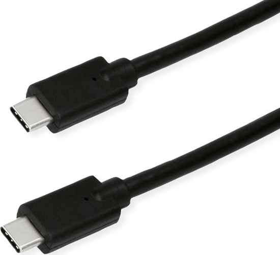 Picture of ROLINE GREEN USB 3.2 Gen 2x2 Cable, PD 20V5A, with Emark, C-C, M/M, 20 Gbit/s, black, 2 m