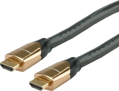 Изображение Roline PREMIUM HDMI Ultra HD Cable + Ethernet, M/M, black, 7.5 m